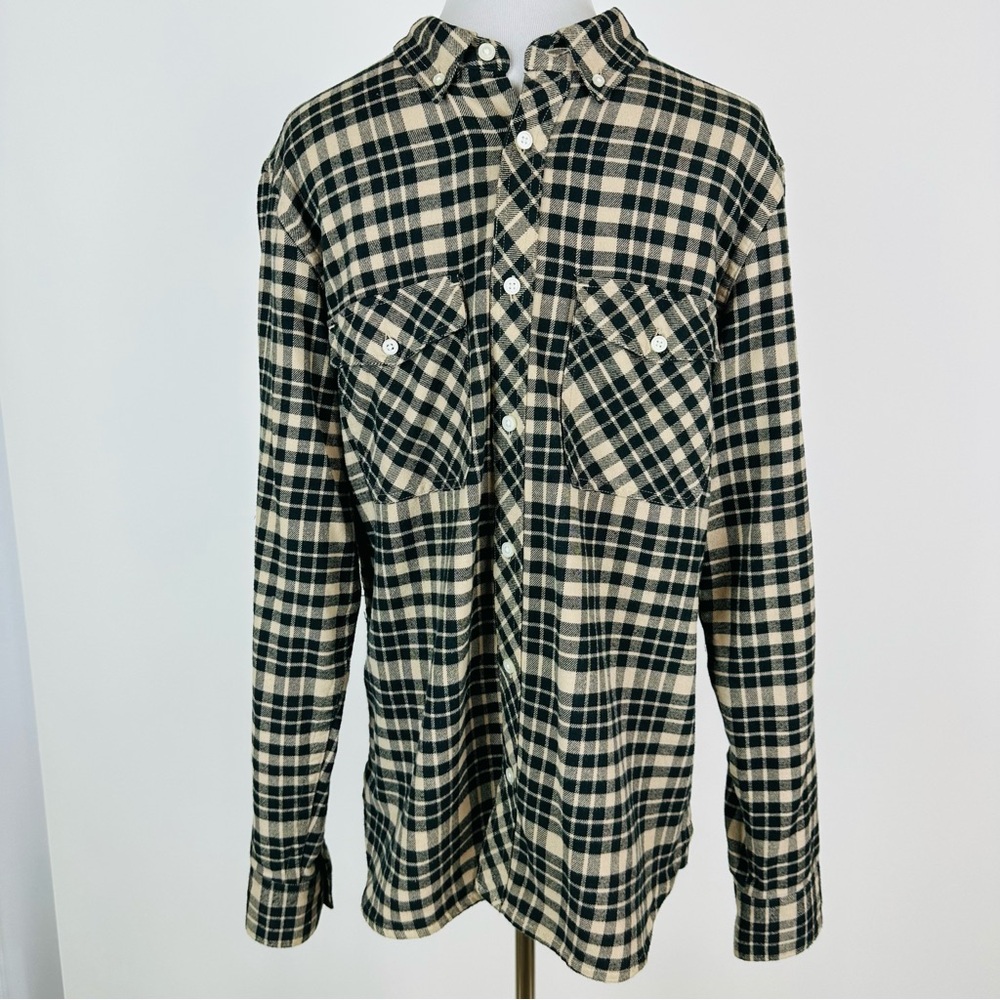Everlane Men’s Plaid Flannel Button Down Shirt Size Medium